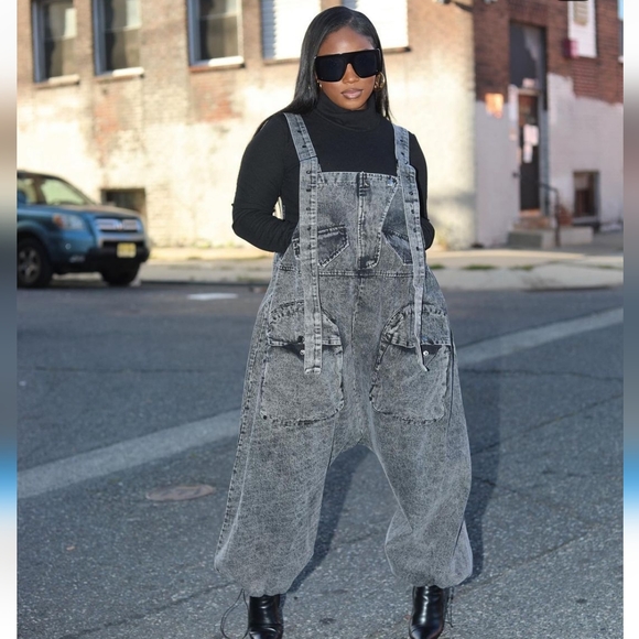 Denim Parachute Jumper - Picture 2 of 3